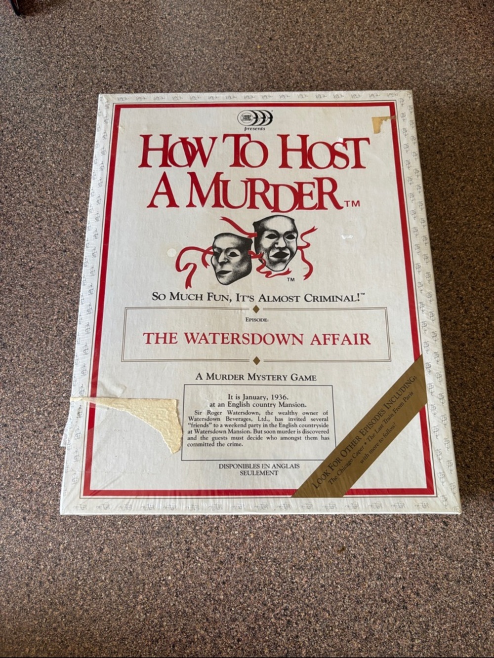 : The Watersdown Affair Mystery Game - White and Red